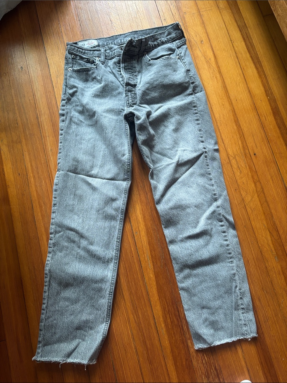 Gap Women’s Gray Straight-Leg Jeans